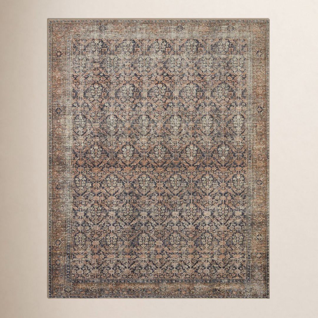 Amber Lewis x Loloi Billie Ink Salmon Oriental Rug